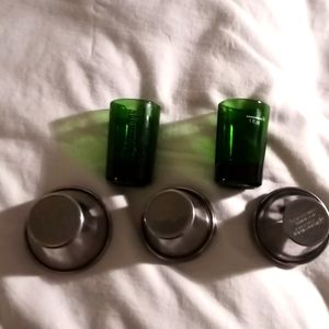 Jagemeister shot glasses and mixer cups